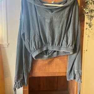 Free people cropped sweatshirt